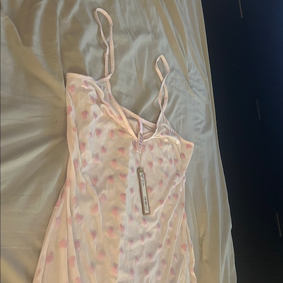 💕NWT SKIMS sheer pink velvet slip dress - Picture 4 of 7